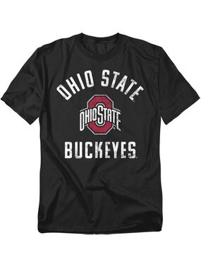 The Ohio State University Official Buckeyes Logo Black Unisex T Shirt size 4XL